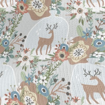 Colorful Flowers And Elk Bottl Stretch Jersey