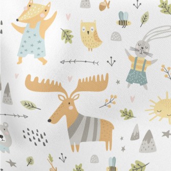 Gentle And Comfortable Forest  Lightweight Cotton Poplin