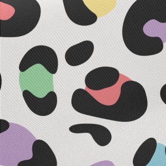 Colorful Leopard Print Midweight Cotton Poplin