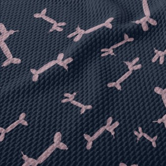Pink Balloon Dog Birdseye Piqué