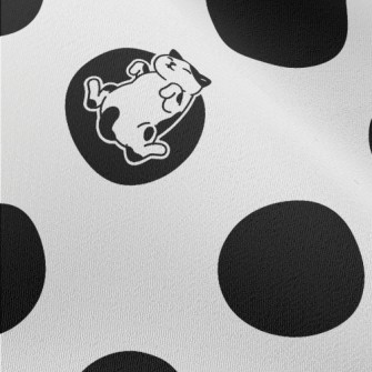 Sleeping Cat With Dots Chiffon