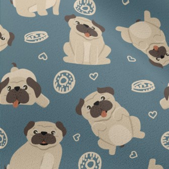 Funny Pug Chiffon