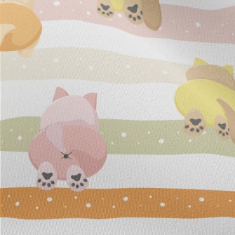 Colored Cat Butt Chiffon