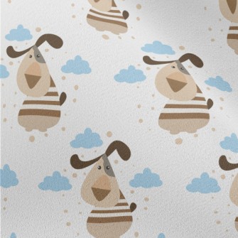 Cartoon Dog In The Sky Chiffon