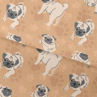 Pug In Different Actions Waterproof Oxford