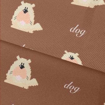 Pixel Cartoon Dog Waterproof Oxford
