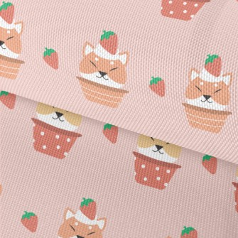 Strawberry Shiba Inu Cupcake Waterproof Oxford