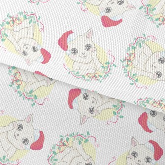Christmas Kitten Waterproof Oxford