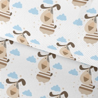 Cartoon Dog In The Sky Waterproof Oxford
