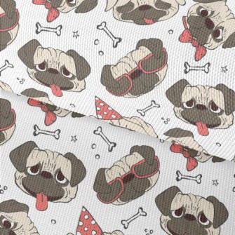 Hand Drawn Trendy Pug Waterproof Oxford