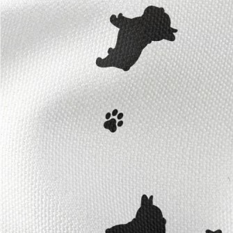 Cute French Bulldog Silhouette Waterproof Canvas