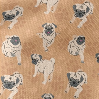 Pug In Different Actions Waterproof Canvas