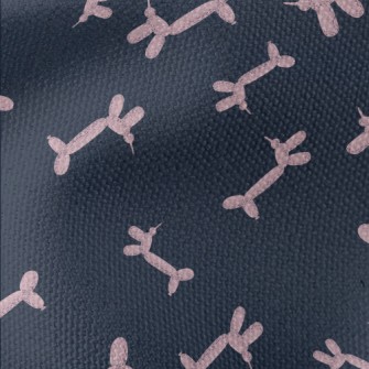 Pink Balloon Dog Waterproof Canvas