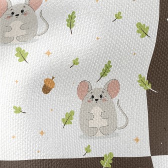 Wild Mice And Acorns Waterproof Canvas