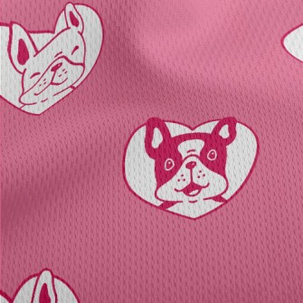 Love Bulldog Athletic Mesh Flat Back