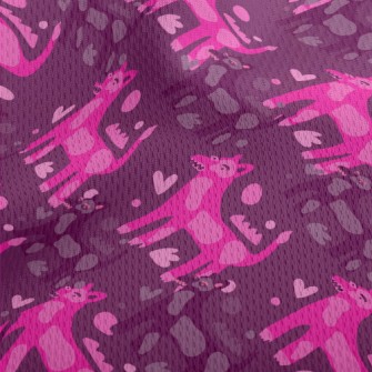 Cartoon Vicious Hound Athletic Mesh Flat Back