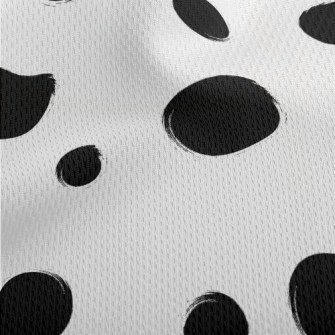 Dalmatian Pattern Athletic Mesh Flat Back