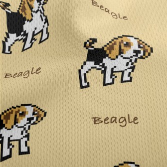 Pixel Beagle Athletic Mesh Flat Back