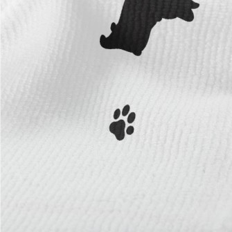 Cute French Bulldog Silhouette Terry