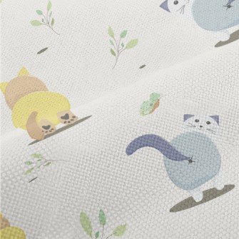 Cat And Butterfly Performance Linen