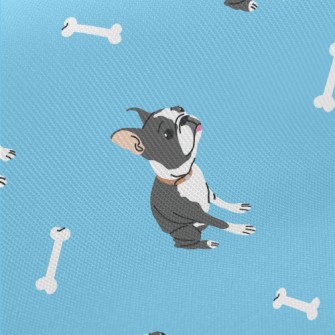 Cute Black And White French Bu Twill