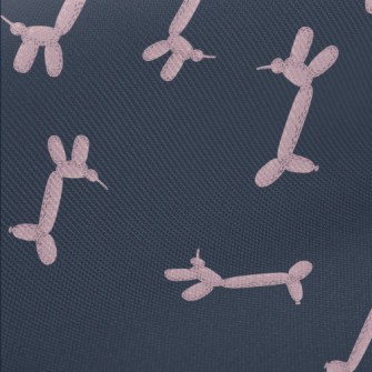 Pink Balloon Dog Twill