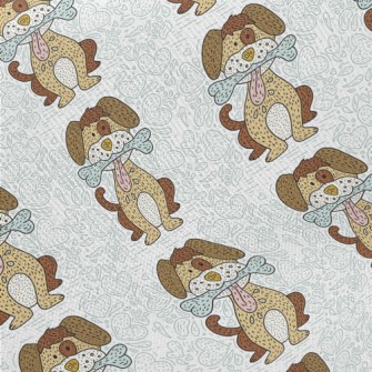 Hand Drawn Happy Mix Twill