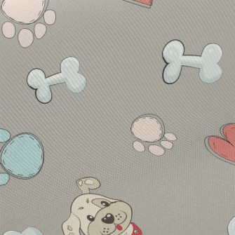 Puppy And Toys Twill