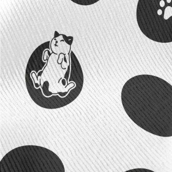 Sleeping Cat With Dots Standard Corduroy