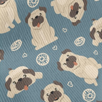 Funny Pug Standard Corduroy