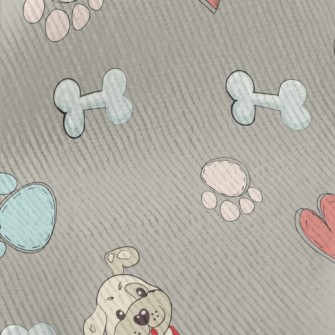 Puppy And Toys Standard Corduroy