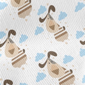 Cartoon Dog In The Sky Standard Corduroy