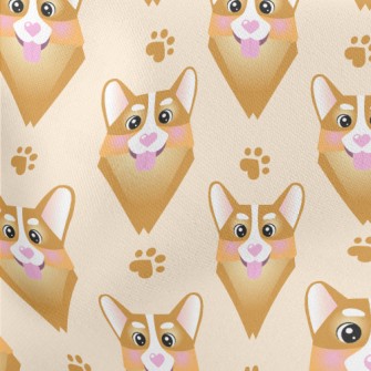 Heart Nose Corgi Stretch Ponte