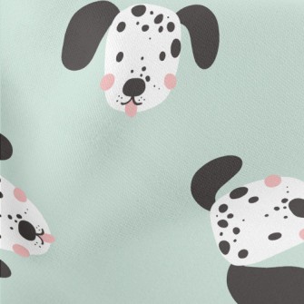 Cartoon Cute Dalmatian Stretch Ponte