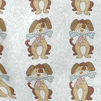 Hand Drawn Happy Mix Stretch Ponte