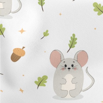 Wild Mice And Acorns Stretch Ponte