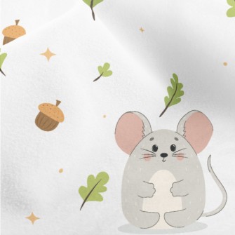 Wild Mice And Acorns Micro Fleece