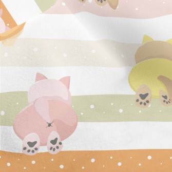 Colored Cat Butt Micro Fleece