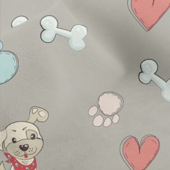 Puppy And Toys Micro Fleece