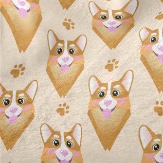 Heart Nose Corgi Minky