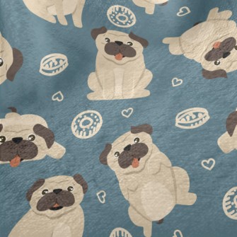 Funny Pug Minky