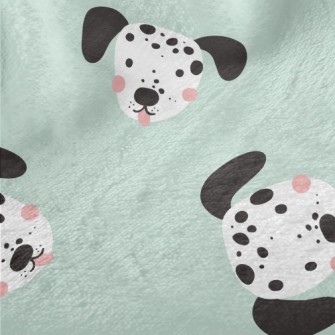 Cartoon Cute Dalmatian Minky