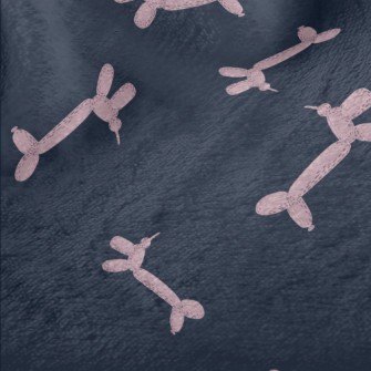 Pink Balloon Dog Minky