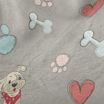 Puppy And Toys Minky