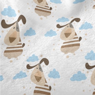 Cartoon Dog In The Sky Minky