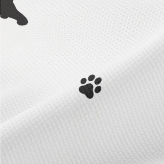 Cute French Bulldog Silhouette Piqué