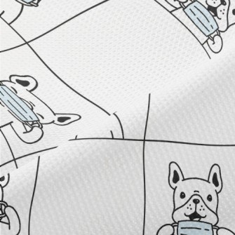 French Bulldog Wearing Mask To Piqué