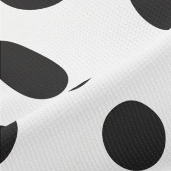 Sleeping Cat With Dots Piqué