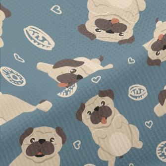 Funny Pug Piqué