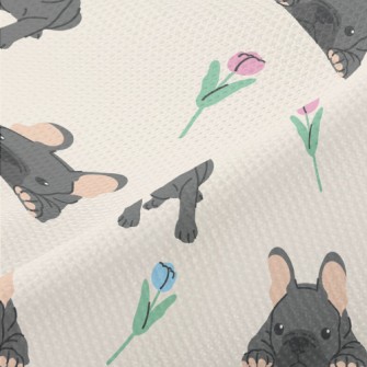 Black Pet French Bulldog Piqué
